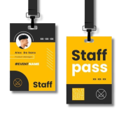 Gafete pvc Impresion ambos lados